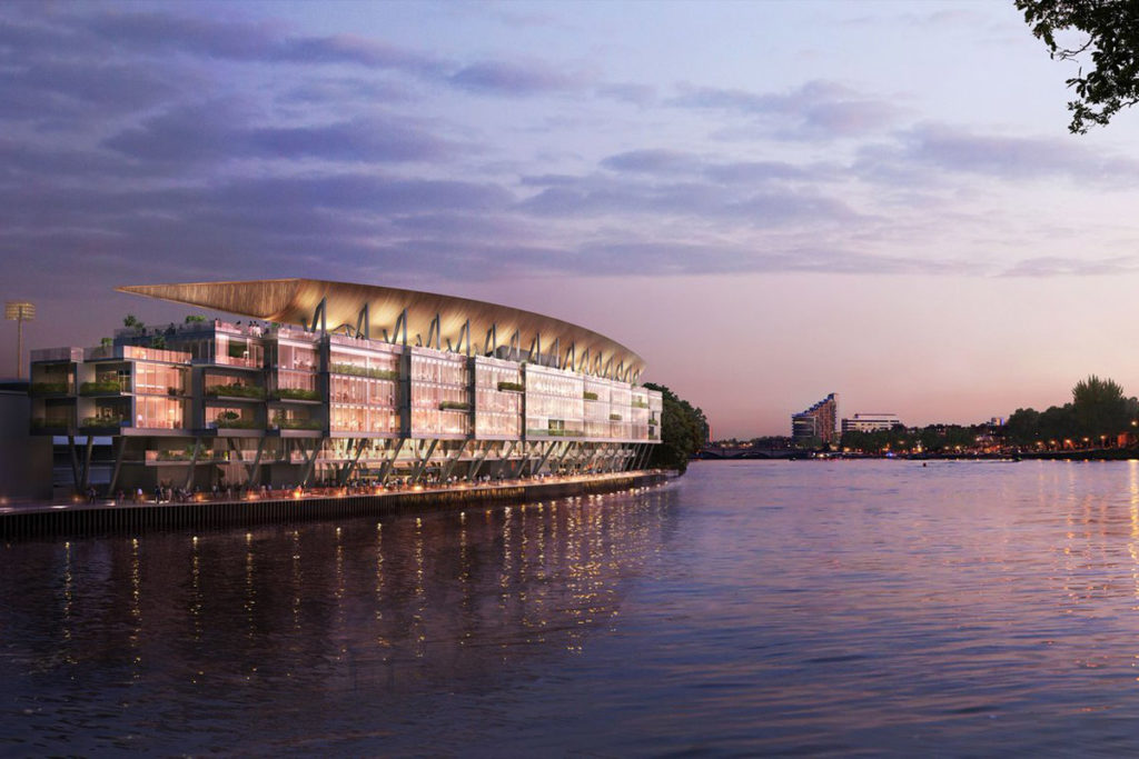riverside stand fulham progetto render populous