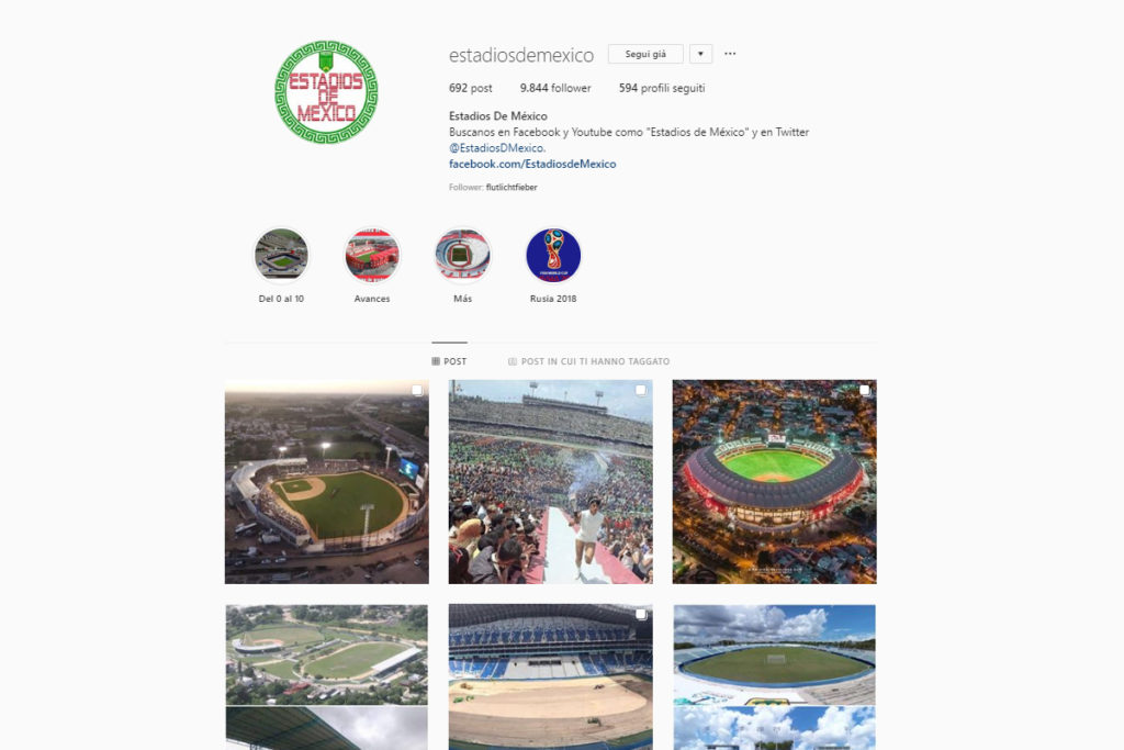 5 profili instagram per chi ama gli stadi