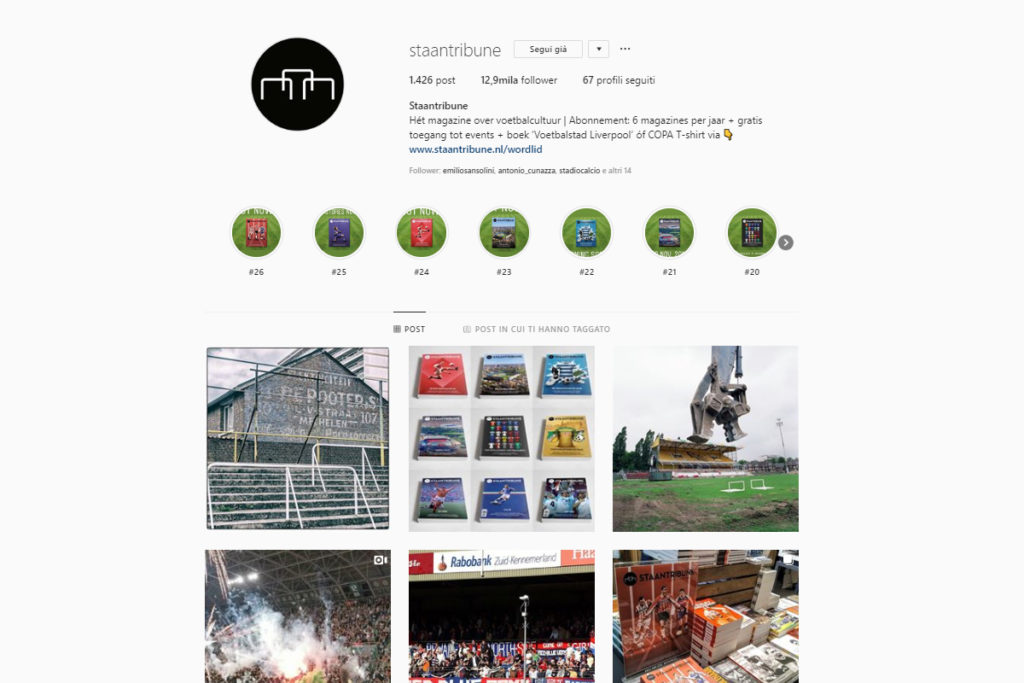 5 profili instagram per chi ama gli stadi