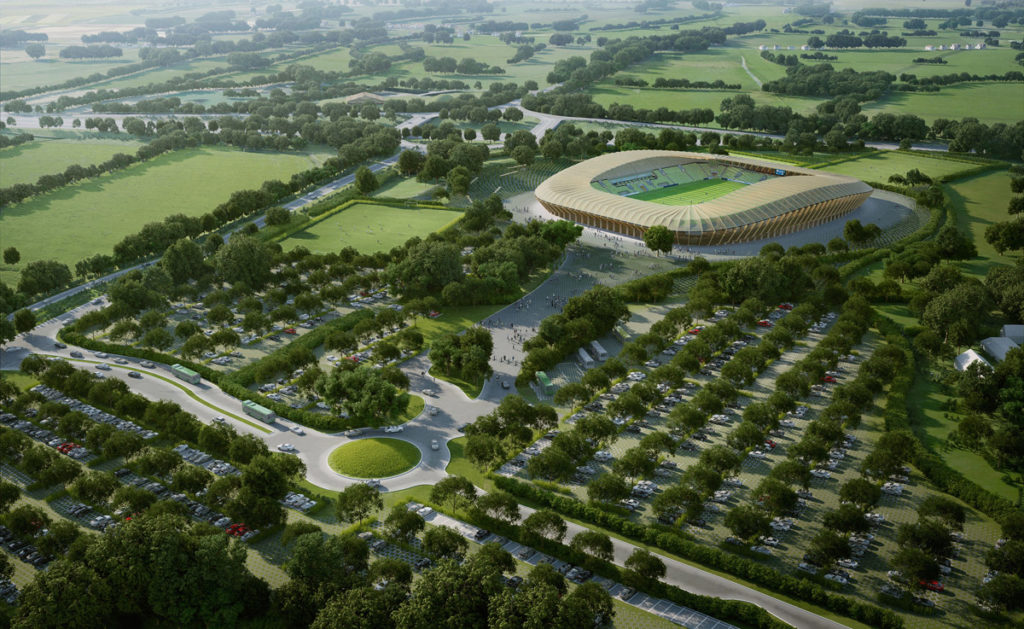 Forest Green Rovers progetto stadio in legno