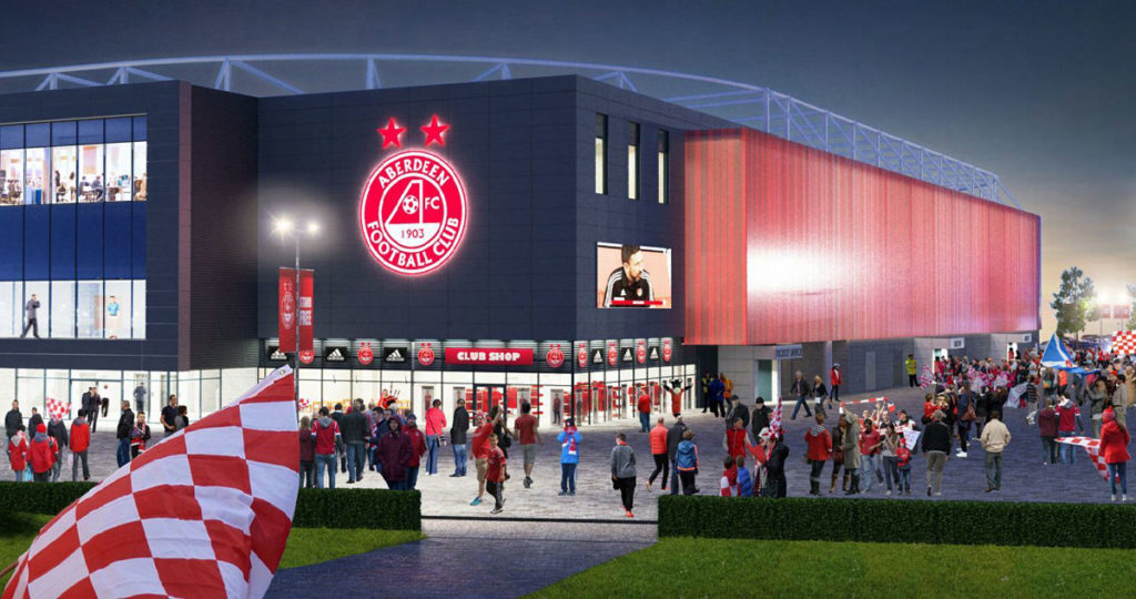 Aberdeen FC progetto nuovo stadio