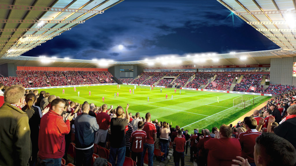 Aberdeen FC progetto nuovo stadio
