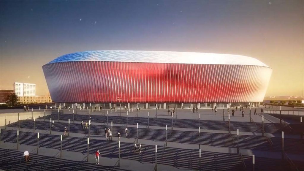 minsk nuovo stadio vista esterna