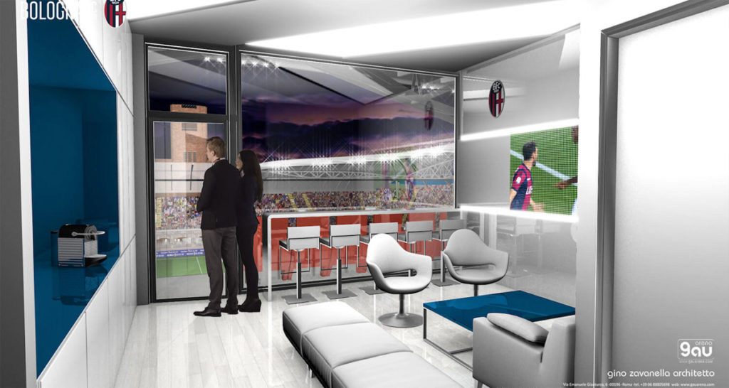 restyling stadio bologna gau arena