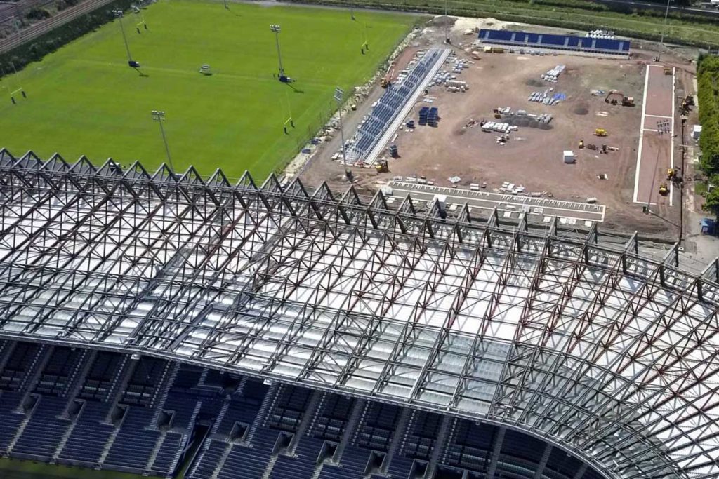 edimburgo nuovo stadio rugby murrayfield panoramica lavori