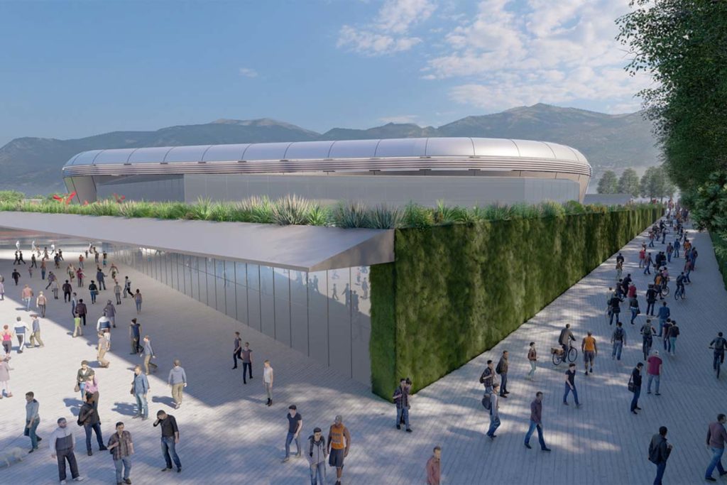 ternana nuovo stadio esterno