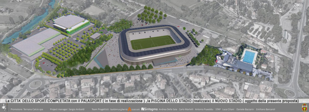 ternana nuovo stadio urbanistica