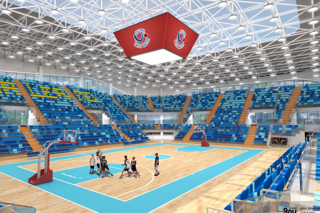 salerno palasport gau arena panoramica interna