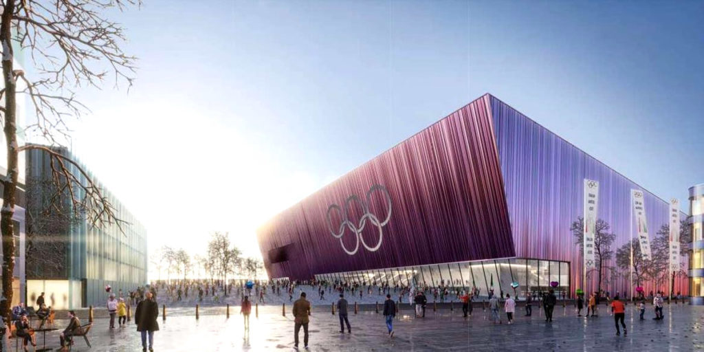 arena milano santa giulia 2026 render vista esterna
