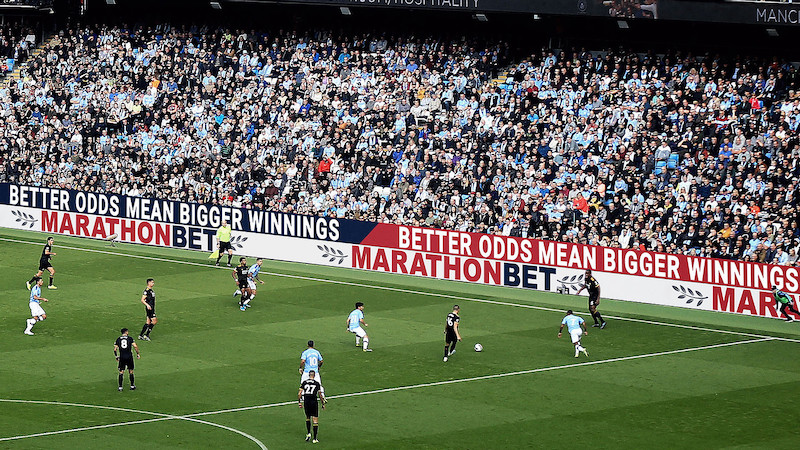 manchester city pannelli led pubblicitari