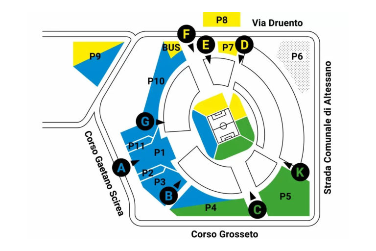 Torino, Mappa Dell'Allianz Stadium (Juventus) | Info Utili, Settori E ...