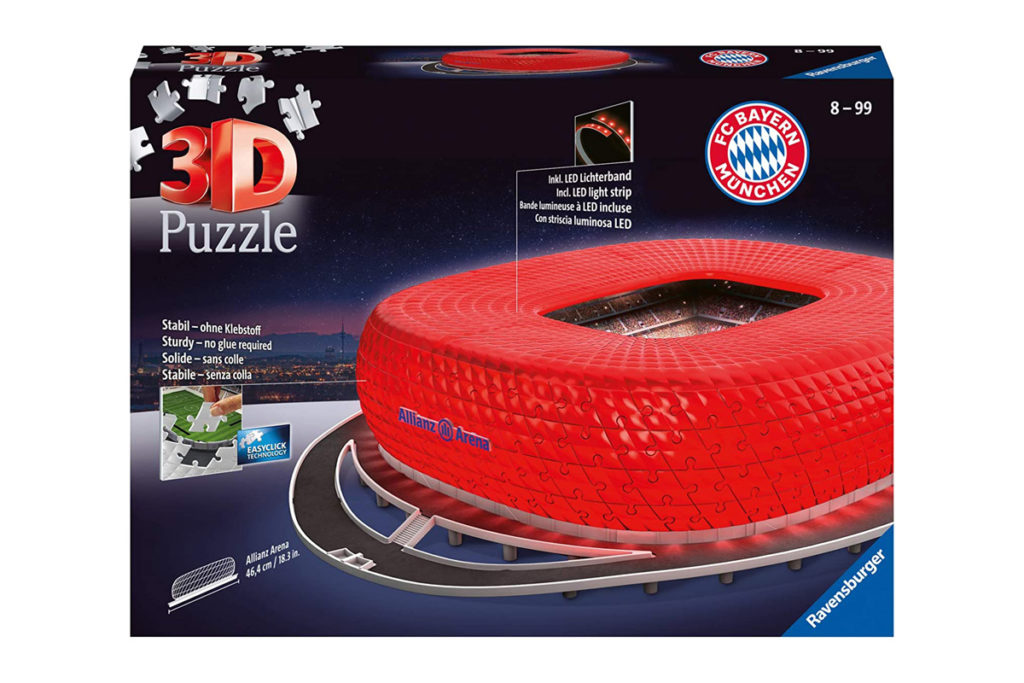 allianz arena bayern monaco stadi puzzle 3d