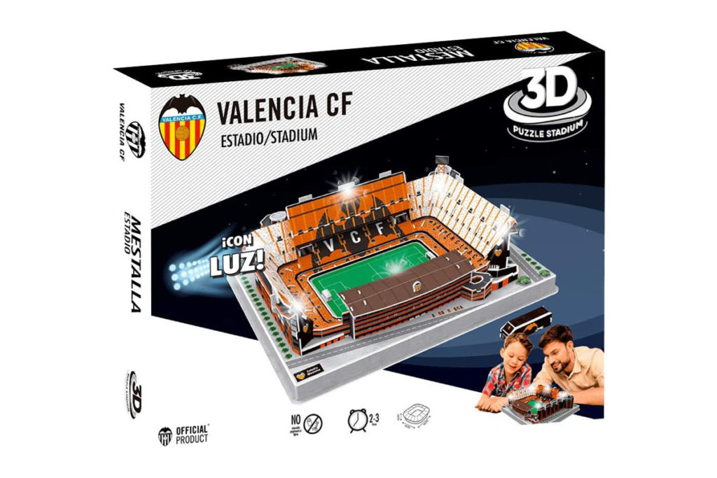mestalla valencia stadi puzzle 3d