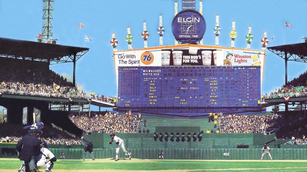 comiskey park chicago tabellone