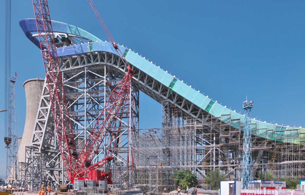 big air shougang olimpiadi pechino fase costruzione