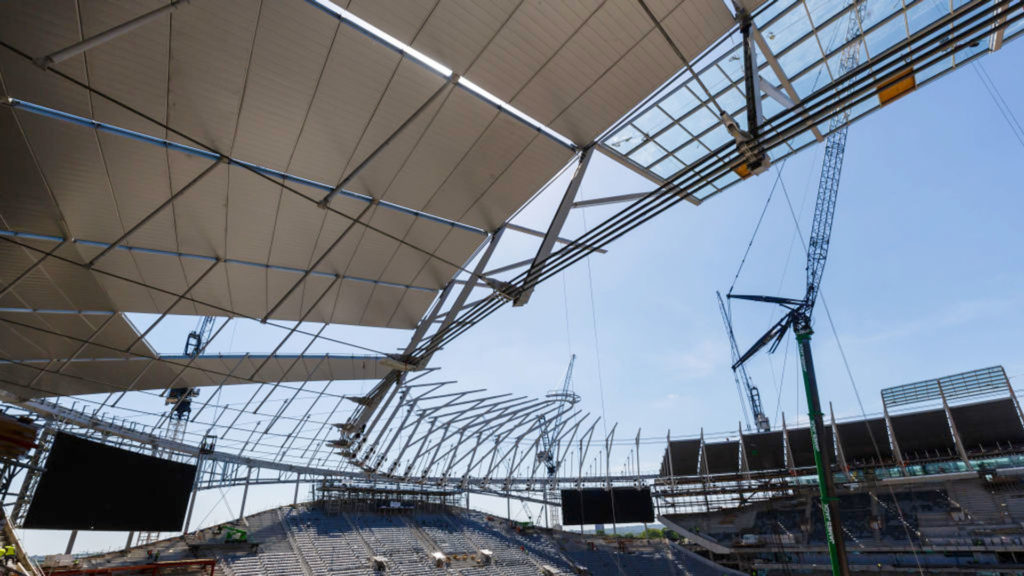 tottenham stadio tetto struttura
