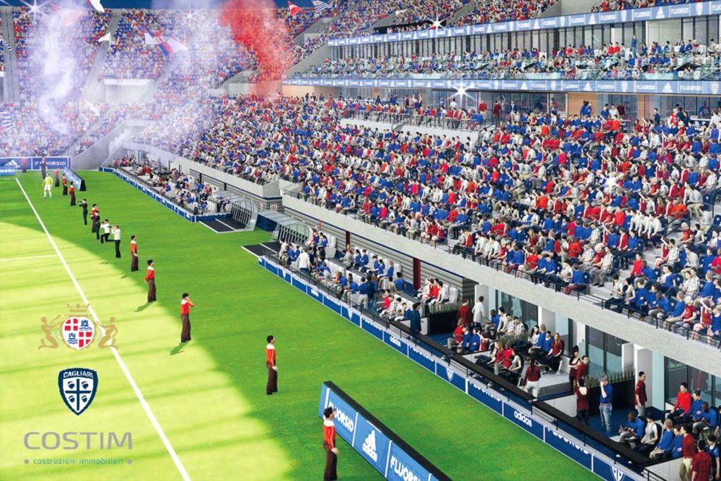 cagliari nuovo stadio render interno