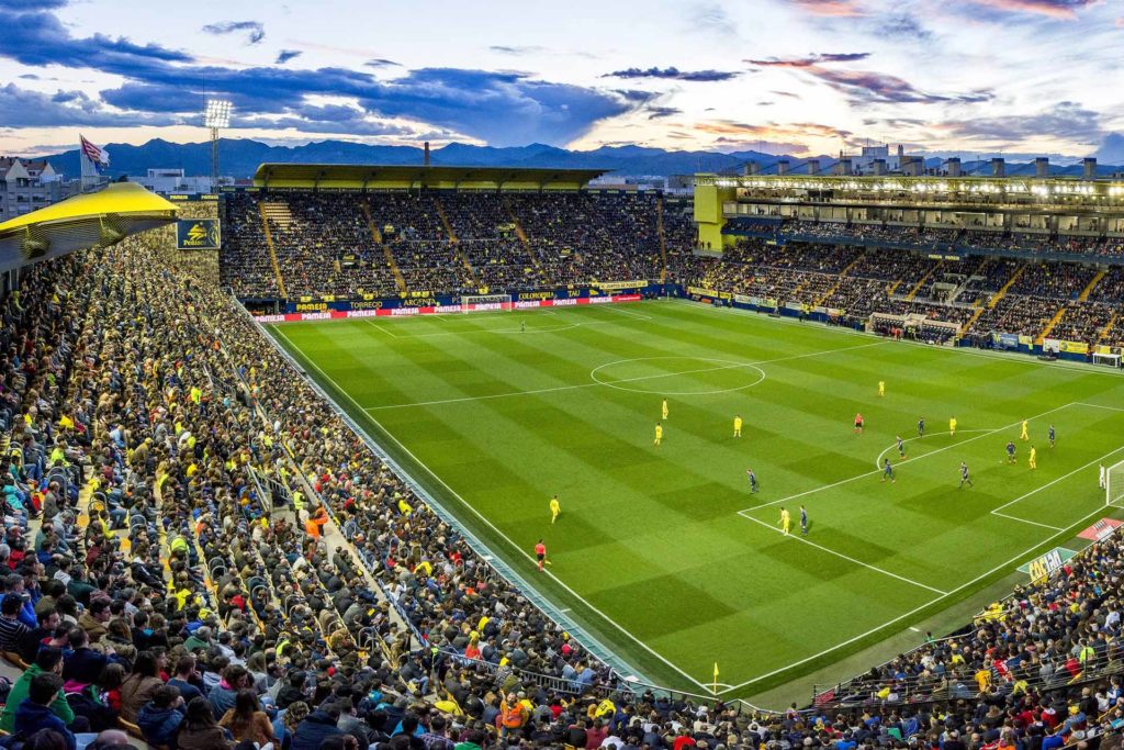 villarreal stadio restyling ceramica vista interna