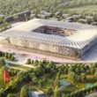 milano nuovo stadio cattedrale populous render vista aerea