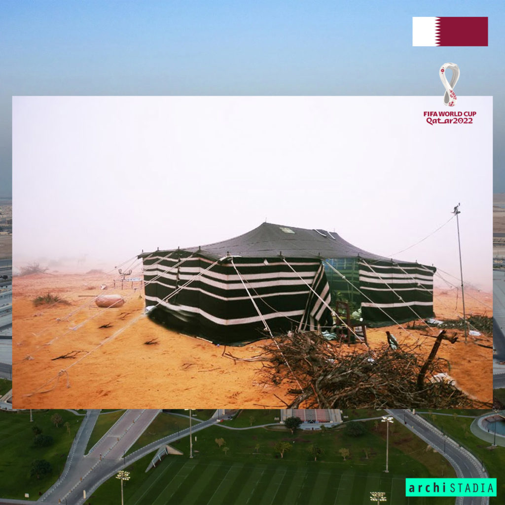al bayt stadium esempio tenda tradizionale qatar