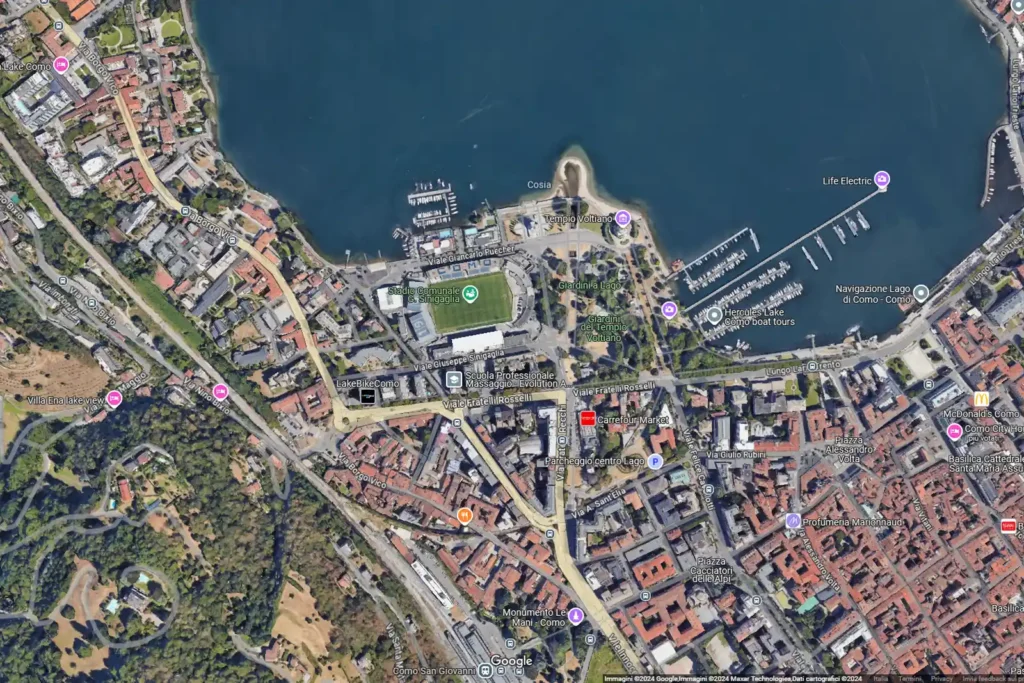 como stadio mappa location