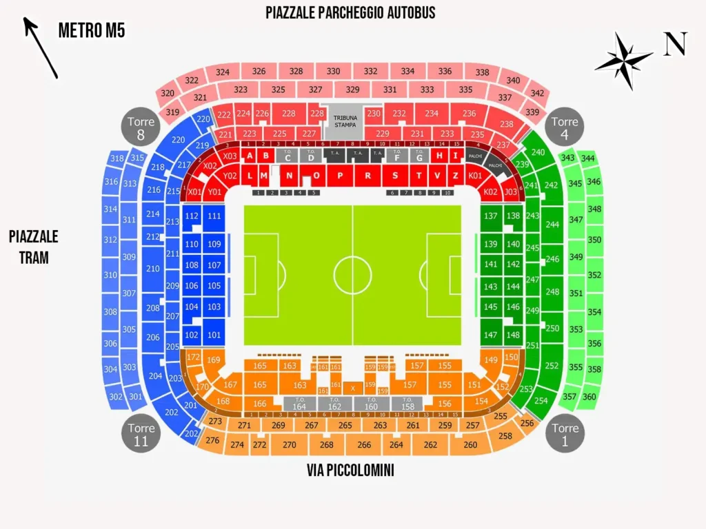 san siro stadio mappa milano