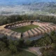 fukushima progetto stadio legno vista generale