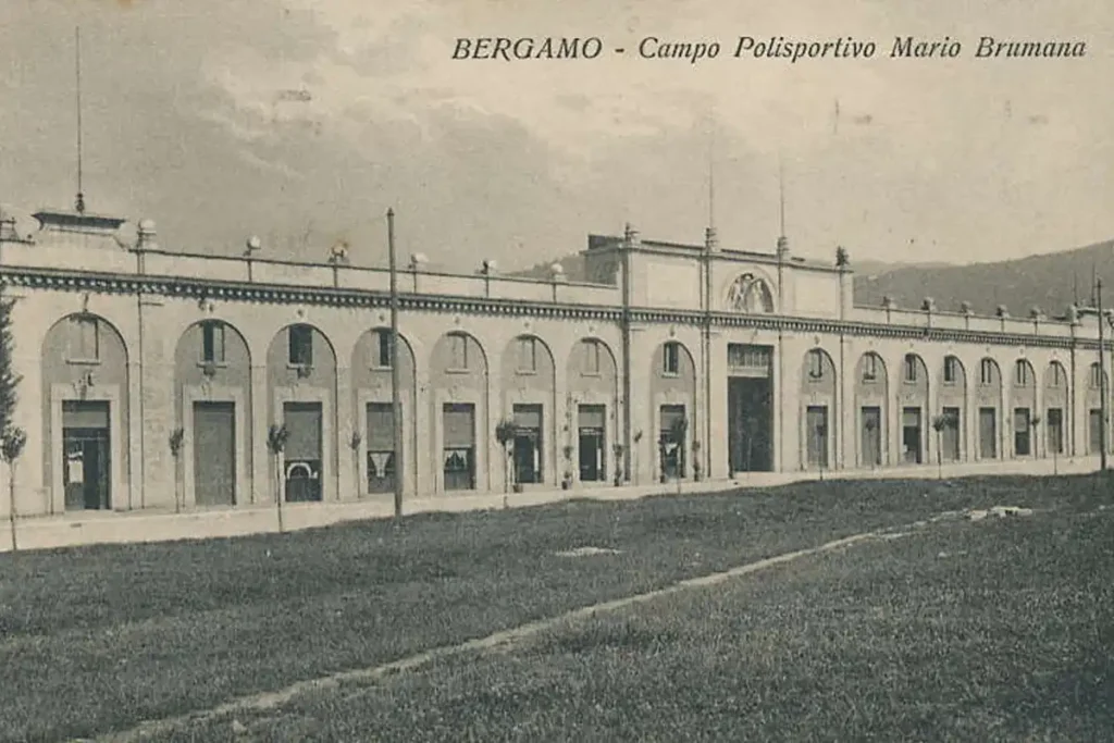 bergamo atalanta campo brumana tribuna facciata