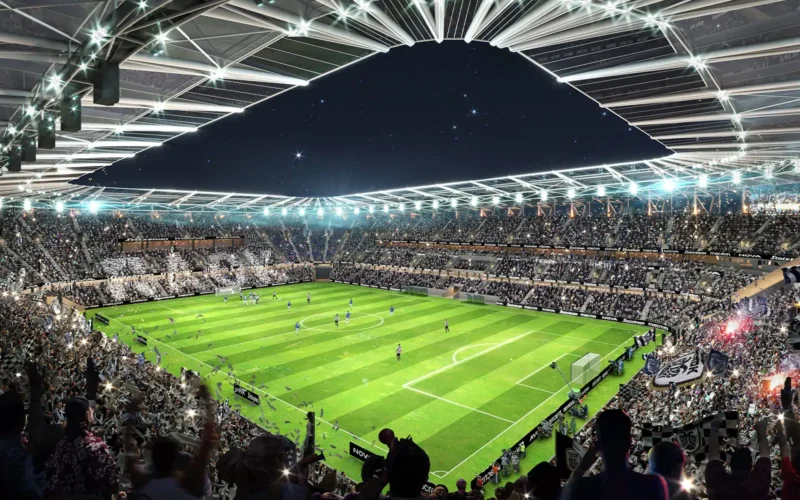 paok nuovo stadio populous vista interna generale