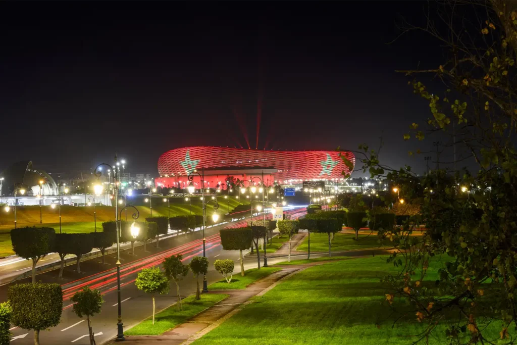 rabat stadio prince moulay abdellah marocco vista esterna